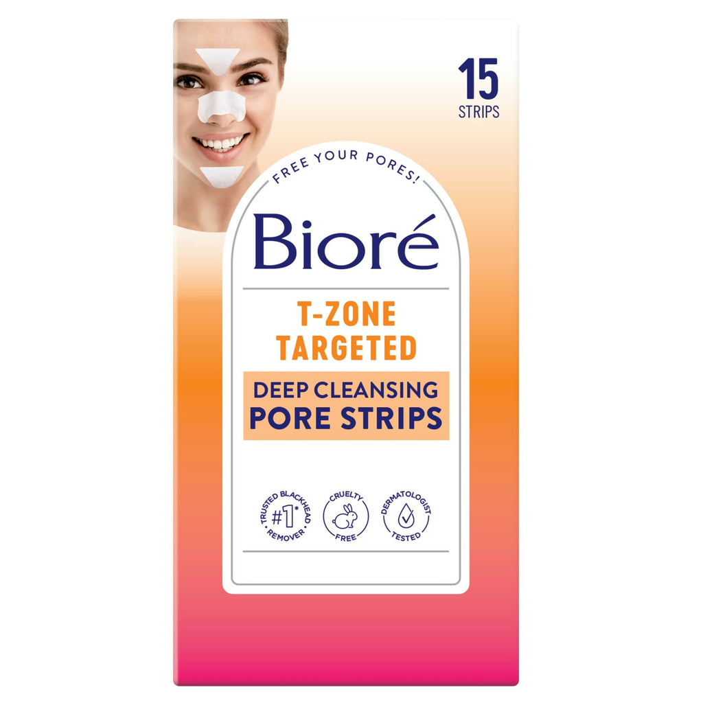 Biore Blackhead Eliminating Targeted Pore Strips | Grocsy