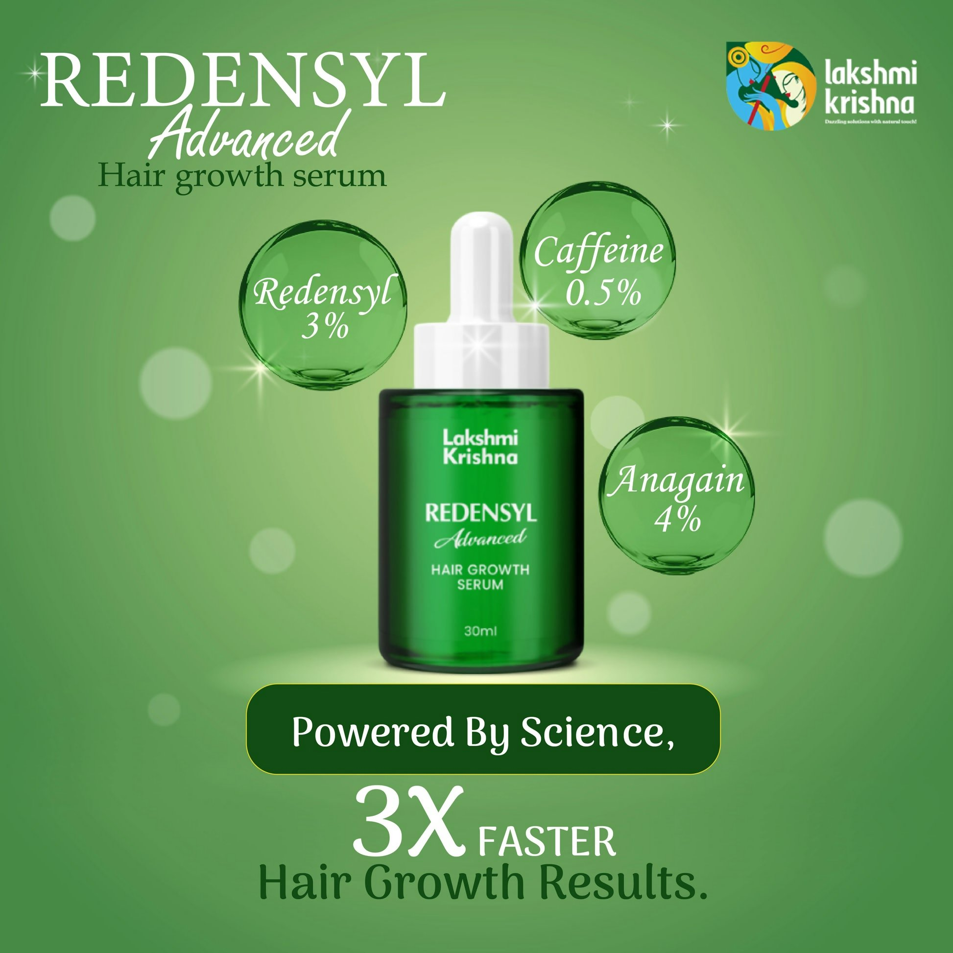 Lakshmi Krishna Naturals Redensyl Advanced Hair Growth Serum | Grocsy
