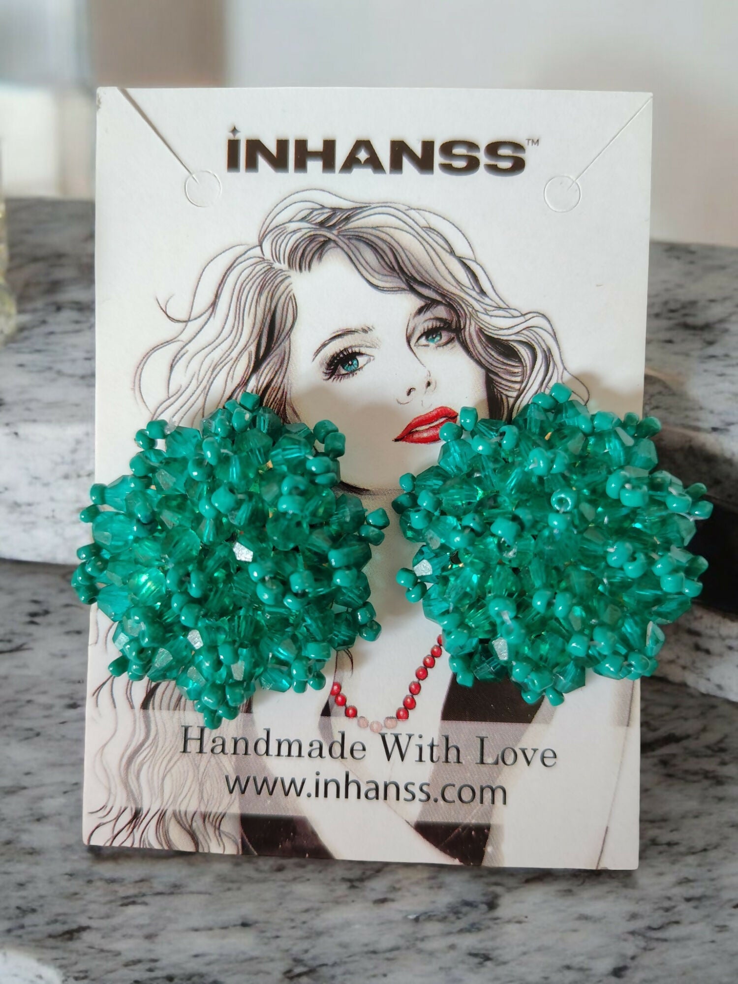 Inhanns Premium Everyday Studs - Sea Green | Grocsy