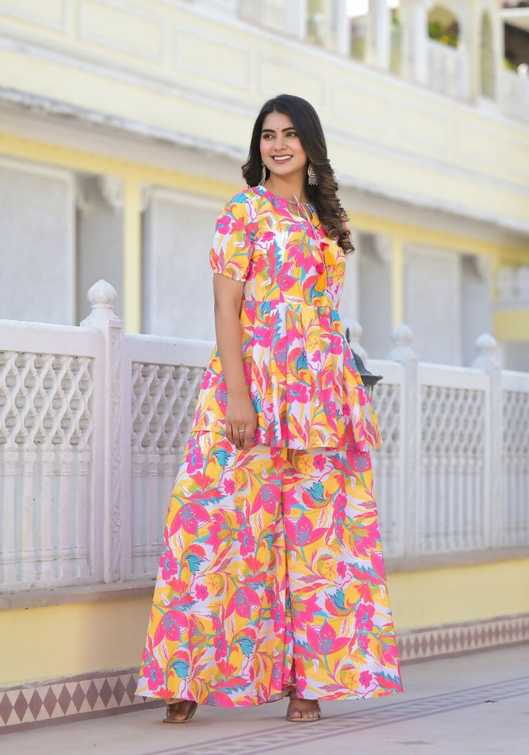 Designer Stylish Multi Ab Cotton Suit With Dupatta - Anbazaar | Grocsy