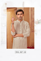 Joban Fashion Light Grey Art Silk Kurta Pyjama | Grocsy