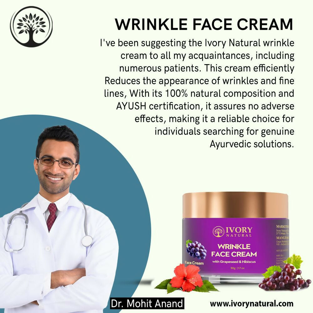 Ivory Natural Wrinkle Face Cream For More Radiant And Youthful Look | Grocsy