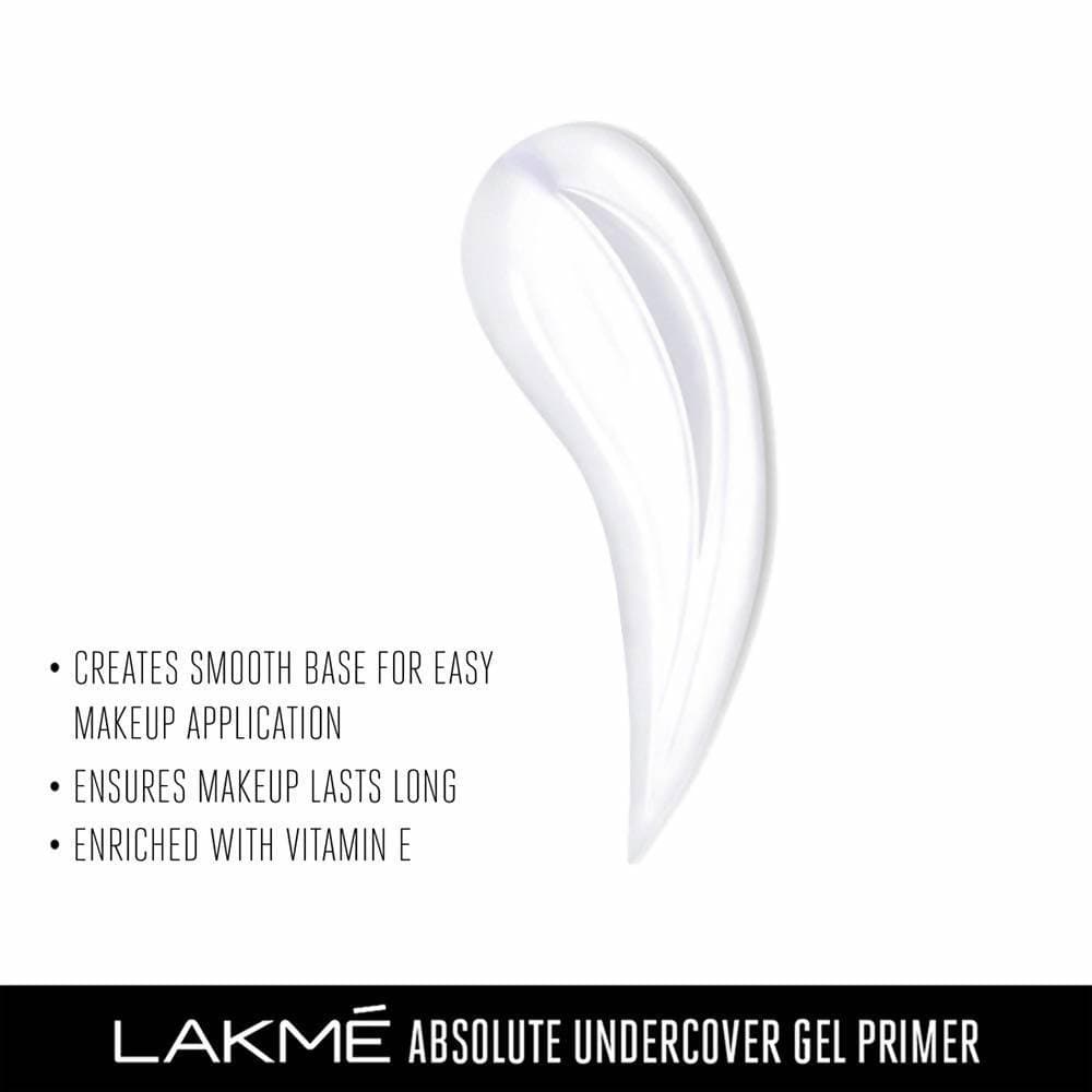 Lakme Absolute Under Cover Gel Face Primer - White | Grocsy
