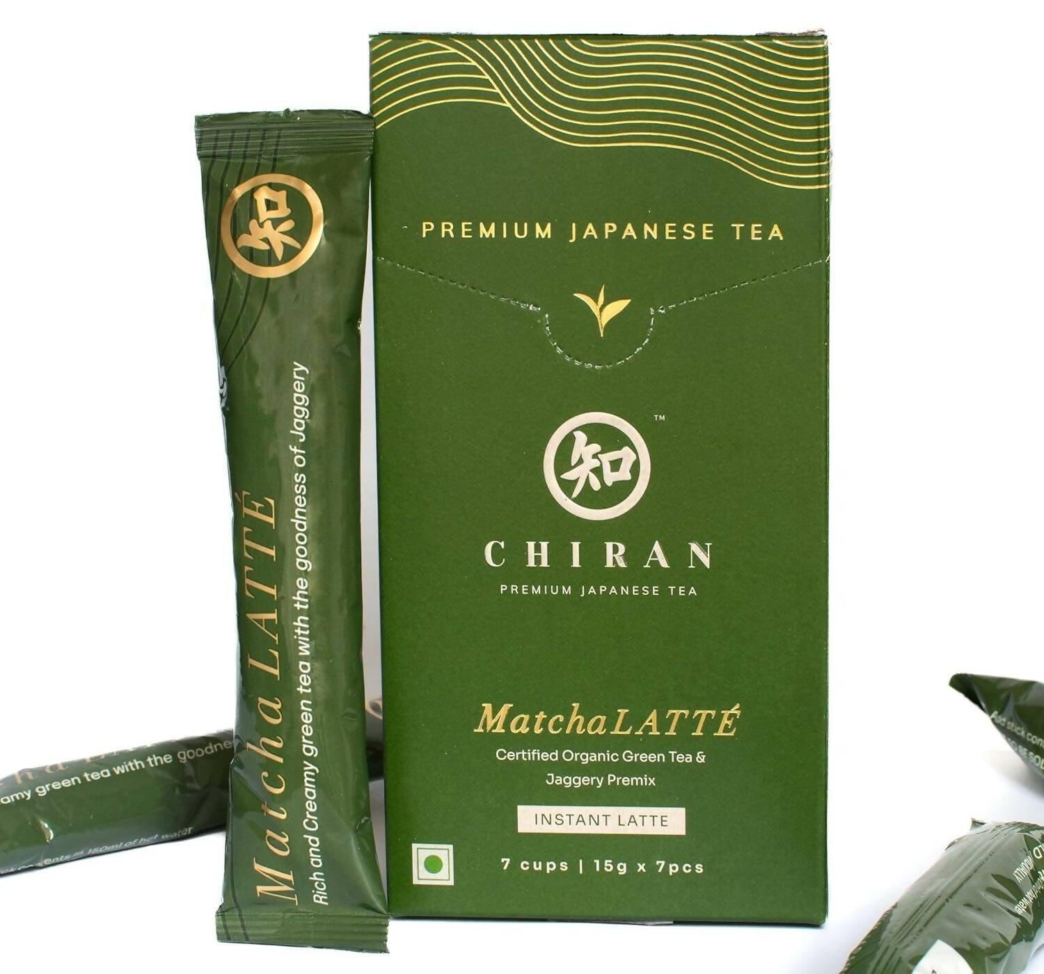 Chiran Instant Matcha Latte Premix Sachets | Grocsy