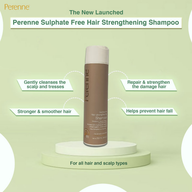Perenne Sulphate Free Hair Strengthening Shampoo | Grocsy