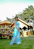 Partywear Designer Sky Blue Jamdani contton Fancy Saree - Starwalk | Grocsy