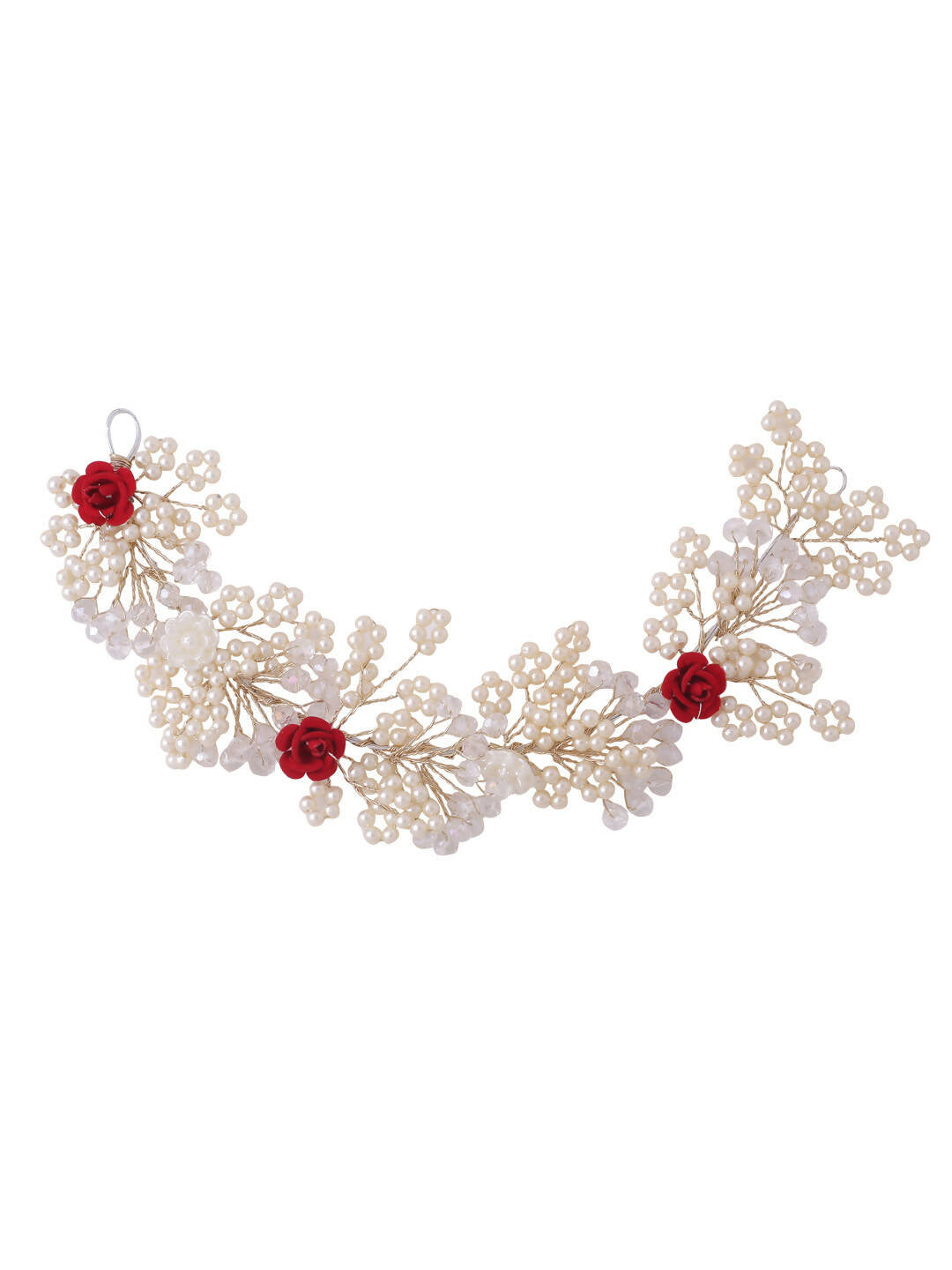NVR Women's Embellished Beaded Hair Accessory Set | Grocsy