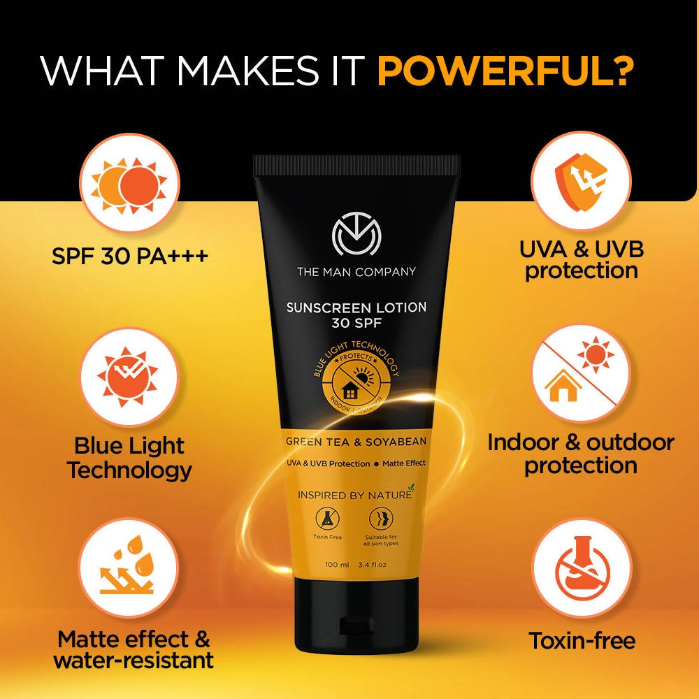 The Man Company Sunscreen Lotion SPF 30 | Grocsy
