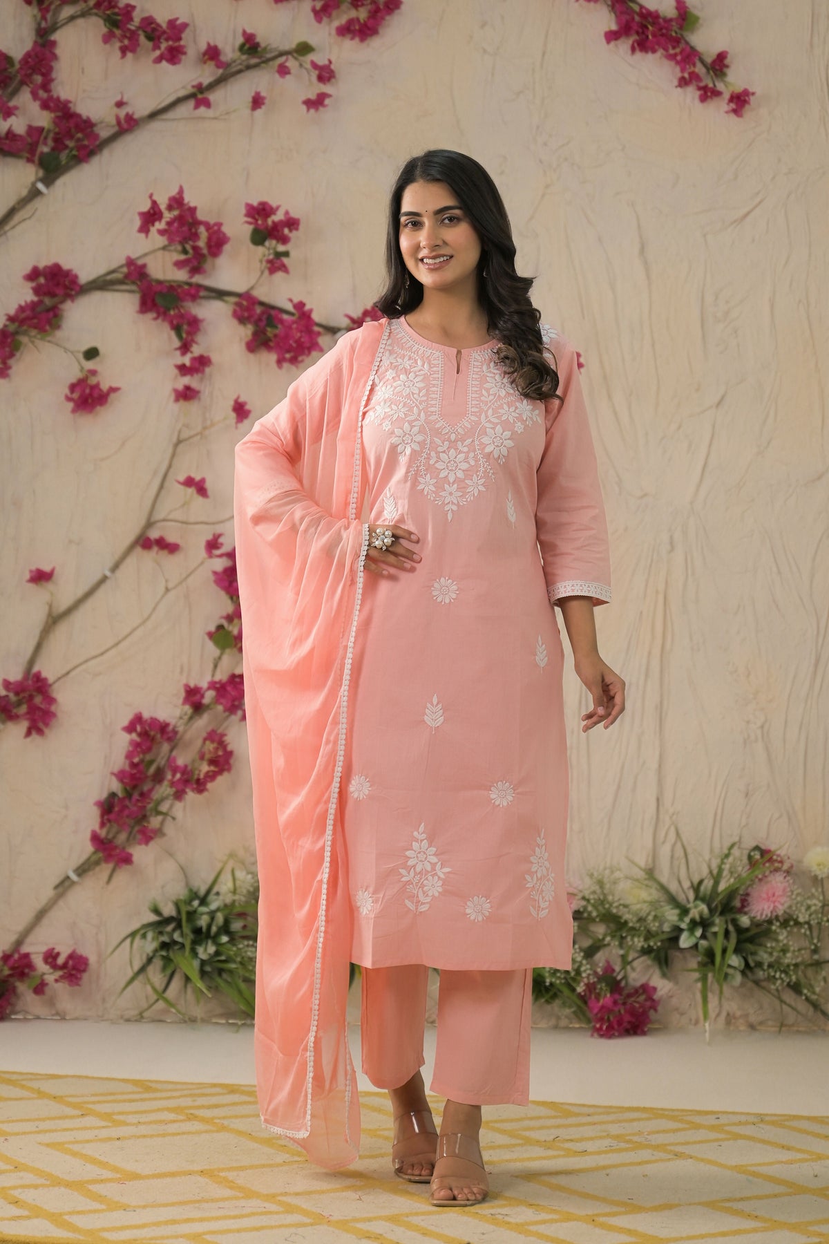 Ethnic Festive Wear Cotton Violate Stitched Suit With Dupatta - Tanisha | Grocsy