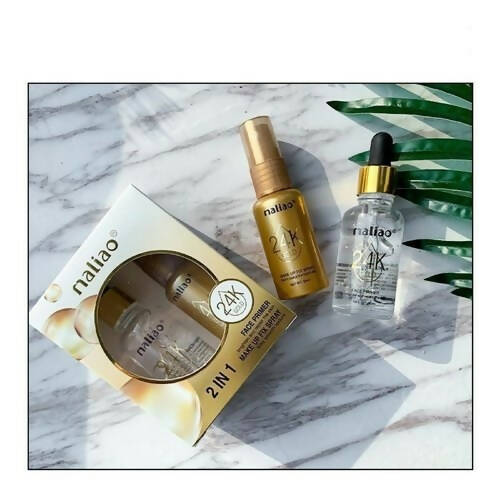 Maliao 24K Gold 2 In1 Face Primer And Makeup Fix Spray | Grocsy