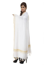 Mominos Fashion Moeza Slub Cotton Off White Dupatta | Grocsy