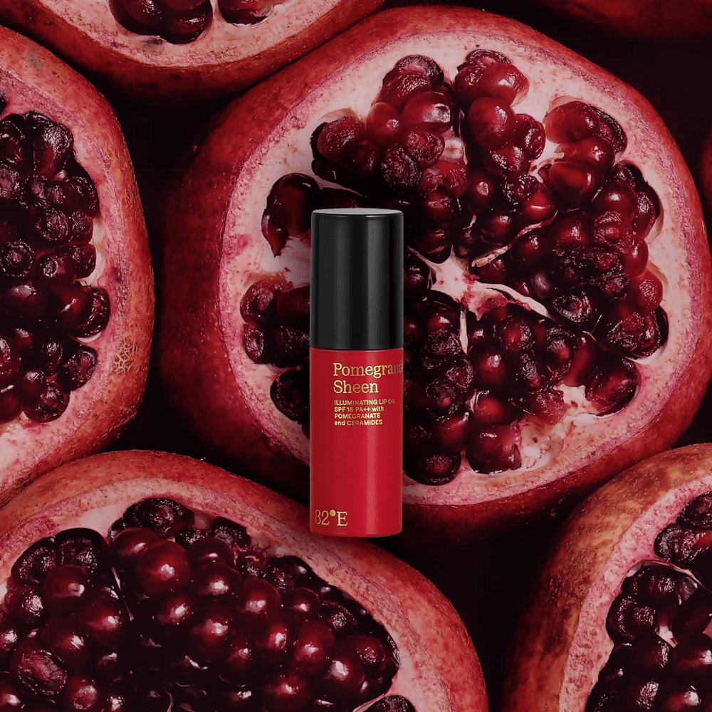 82°E By Deepika Padukone Pomegranate Sheen SPF 15 PA++ Illuminating Lip Oil with Pomegranate and Ceramides | Grocsy