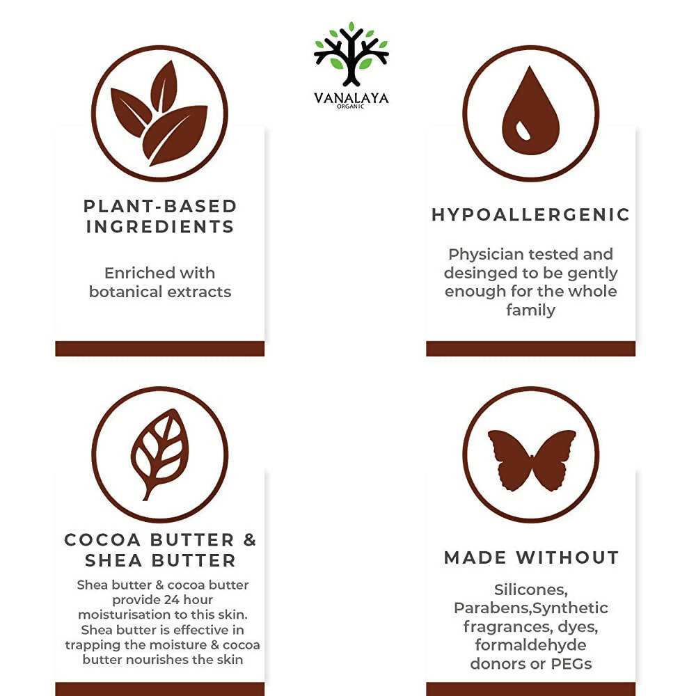 Vanalaya Cocoa Butter & Shea Butter Moisturizing Lotion | Grocsy