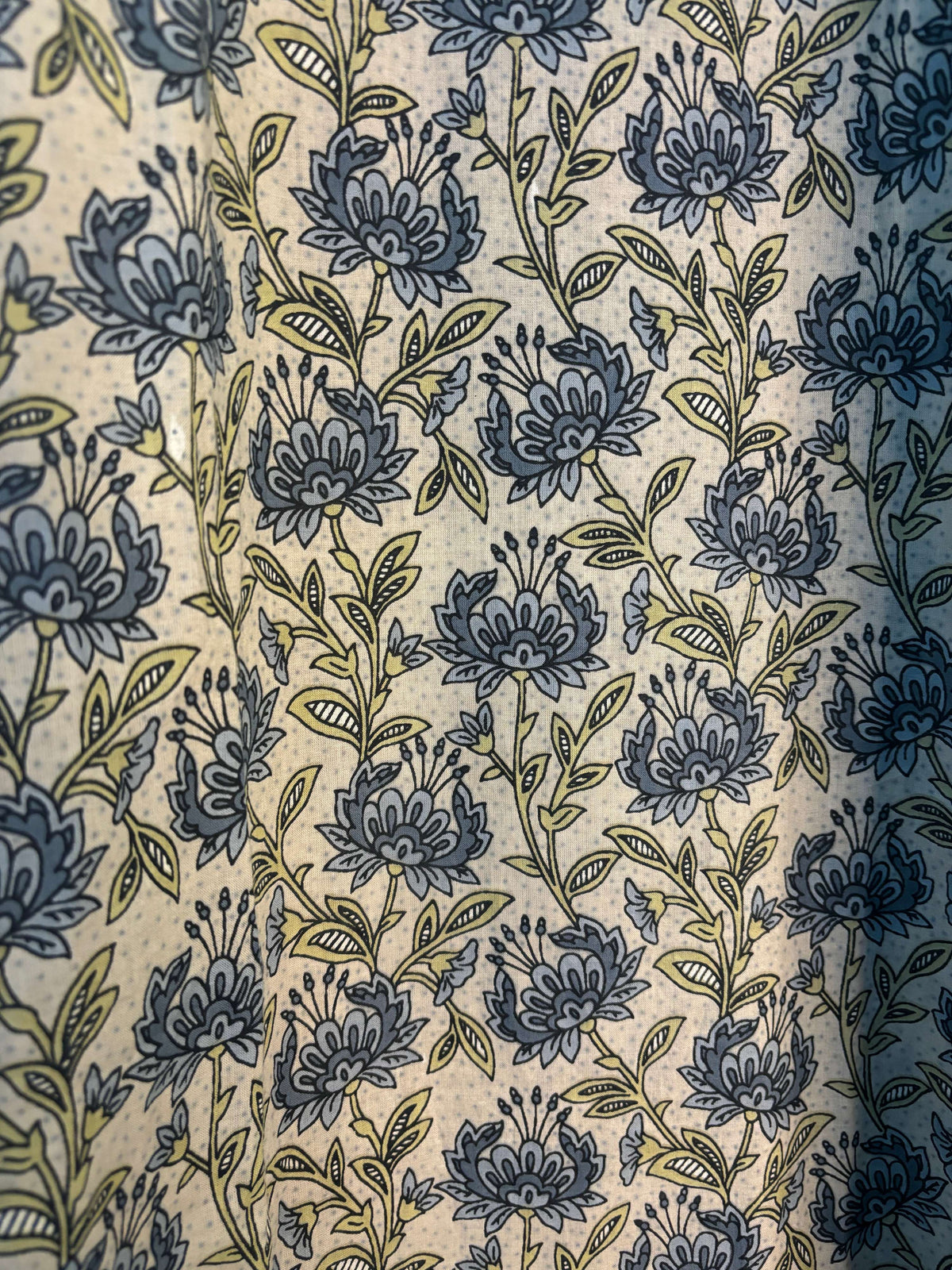 trueBrowns Blue Floral Print Kurta | Grocsy