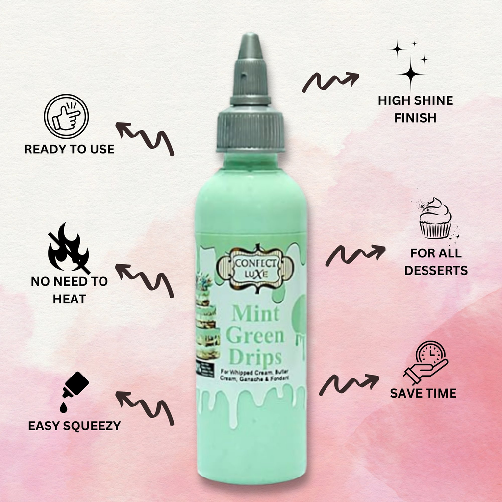 Confect Mint Green | Edible Drips | Grocsy