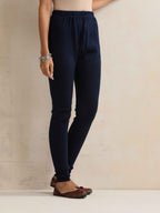 trueBrowns Navy Woollen Leggings | Grocsy