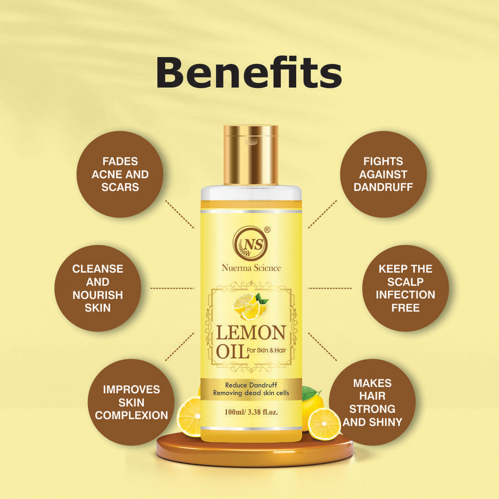 Nuerma Science Lemon Oil For Skin & Hair | Grocsy