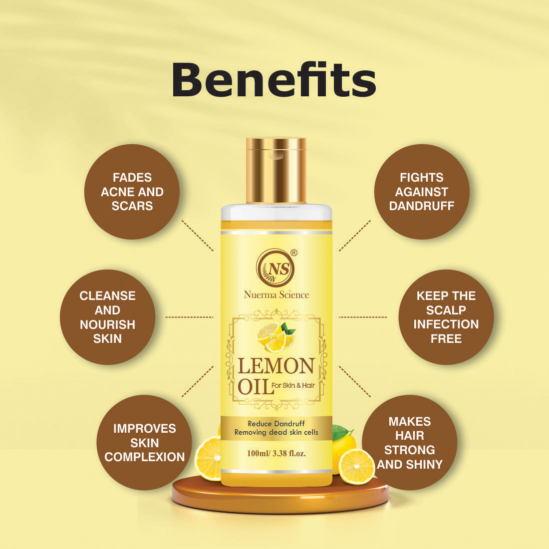 Nuerma Science Lemon Oil For Skin & Hair | Grocsy