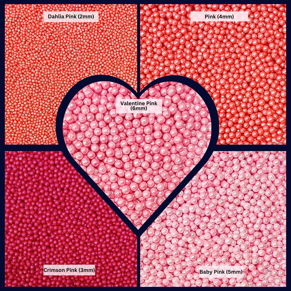 Confect Valentine Sprinkles | 01 Edible Decoration for Baking & Dessert | Grocsy