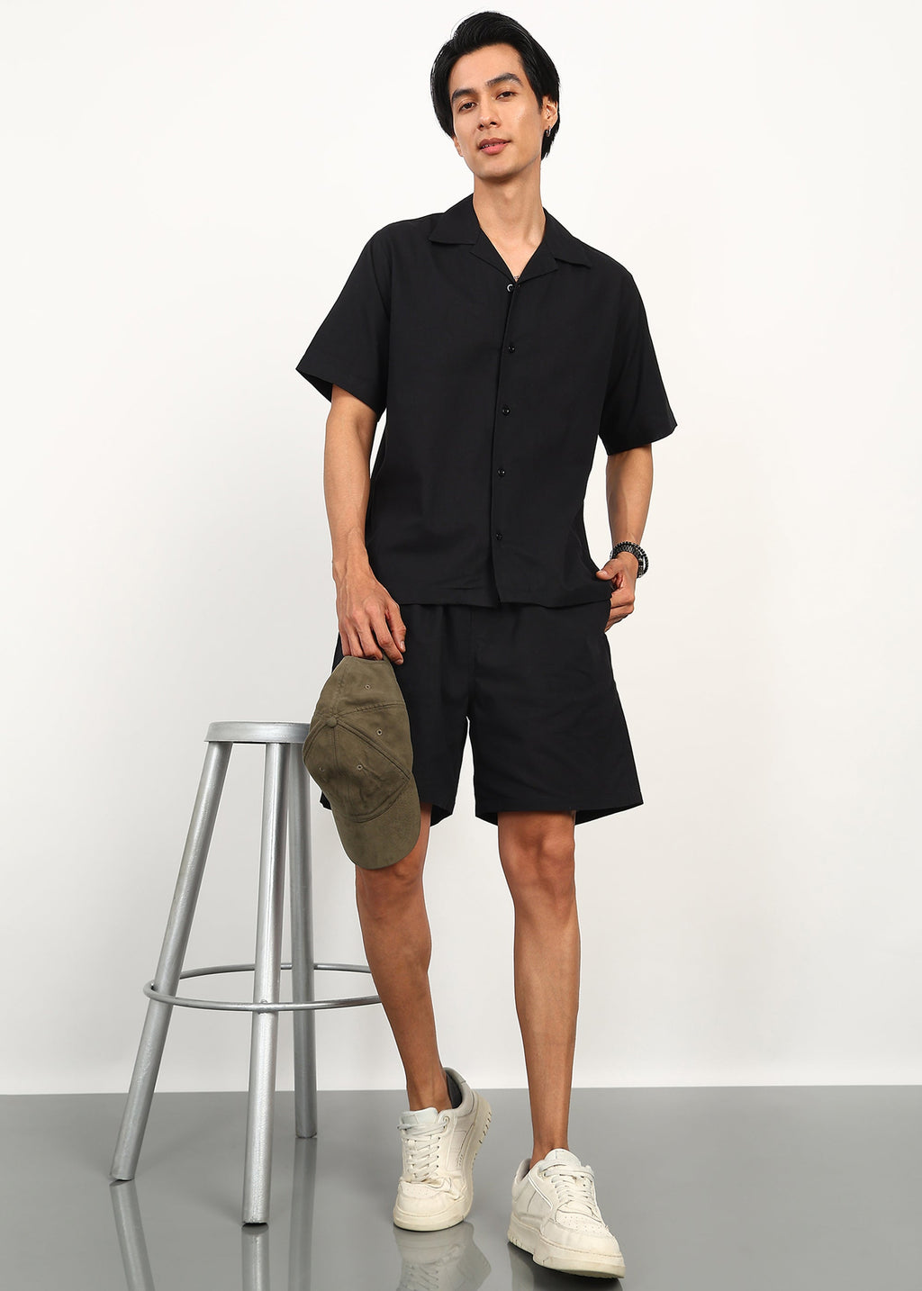 Fabmade Core Black Linen Co-Ord | Grocsy