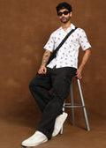 Fabmade Leaf Whisper Linen Shirt | Grocsy