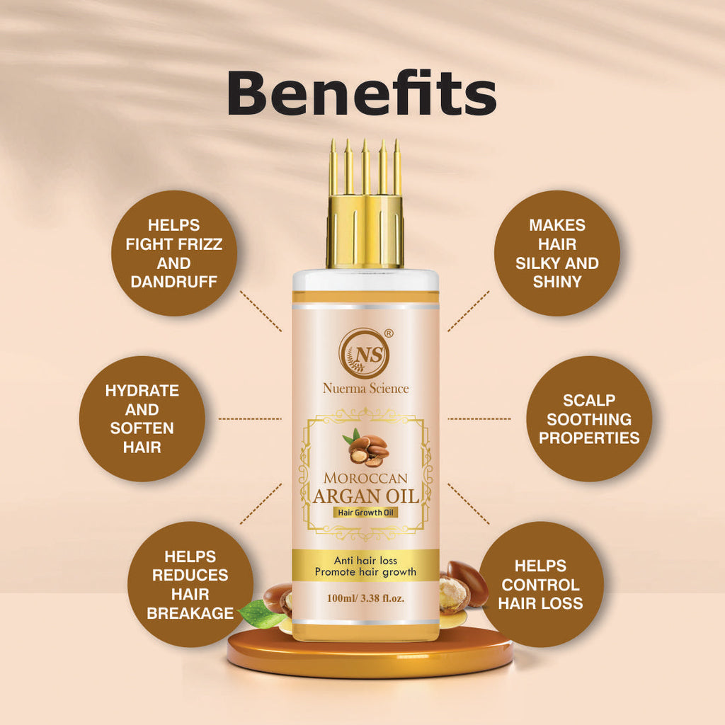 Nuerma Science Moroccan Argan Hair Oil | Grocsy