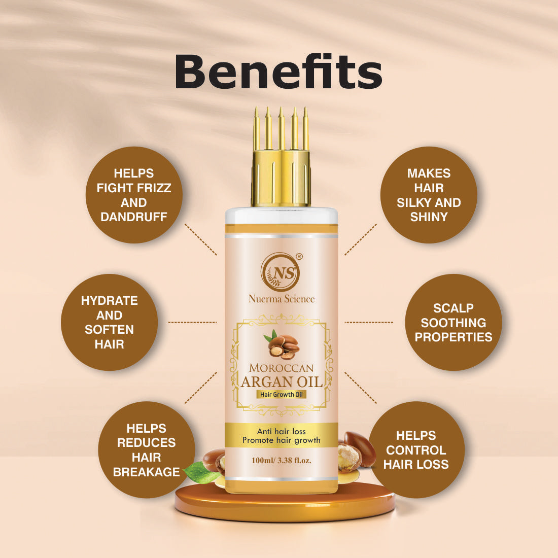 Nuerma Science Moroccan Argan Hair Oil | Grocsy