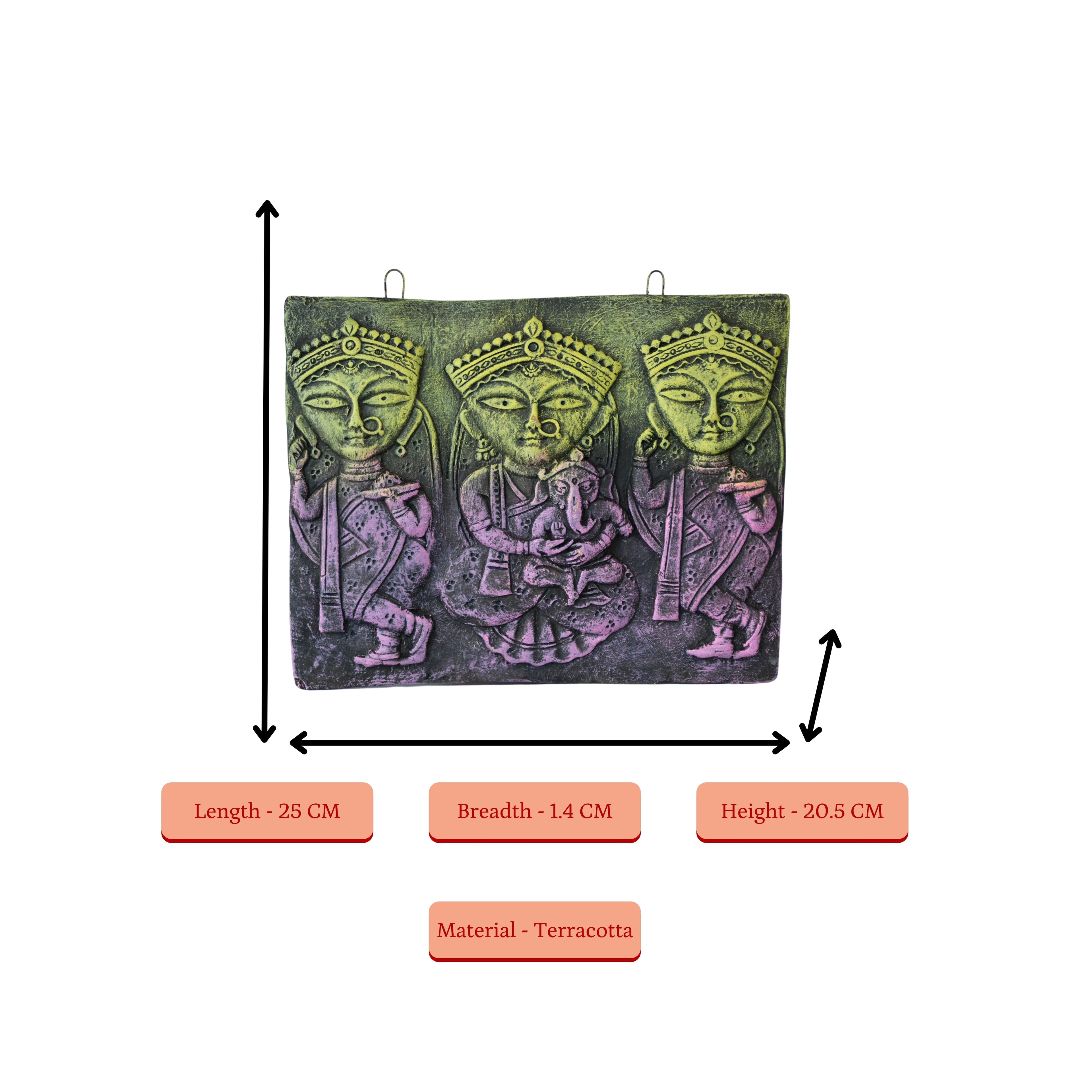 Sowpeace Premium Terracotta Jamini Roy Abstract Wall Art Decor | Grocsy