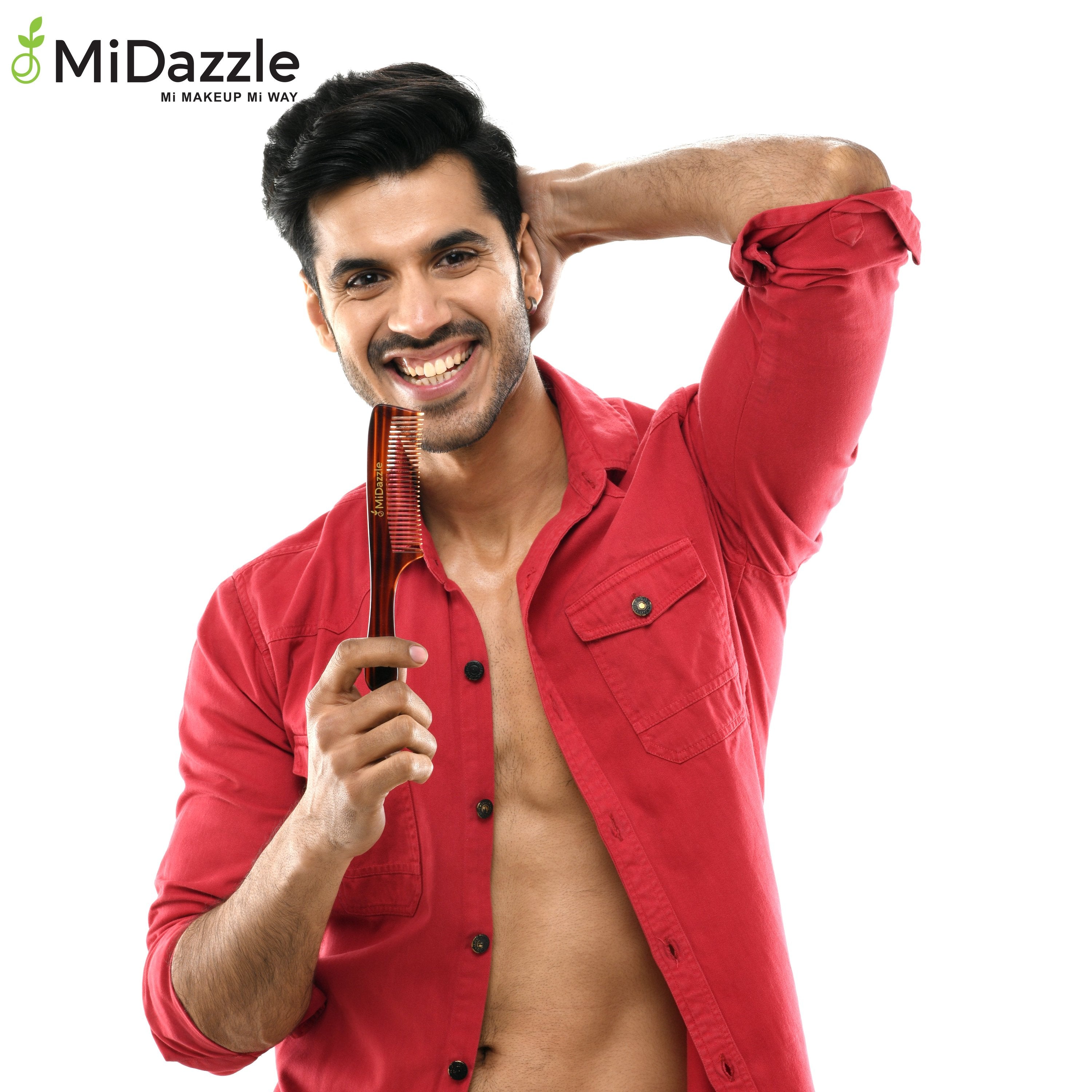 MiDazzle Grooming Comb (With Handle) 6C MIHC2202 | Grocsy