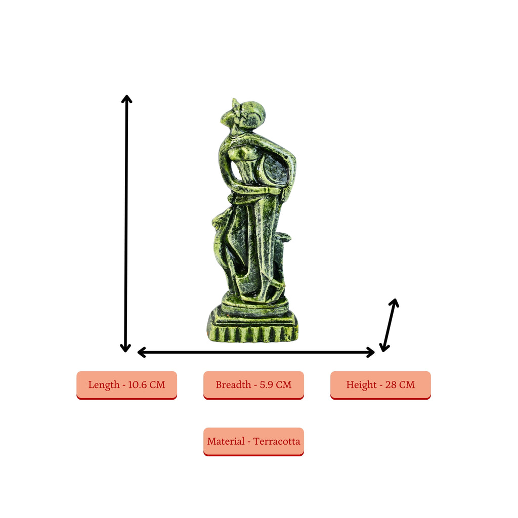 Sowpeace Premium Terracotta Abstract Lady with Deer Tabletop | Grocsy