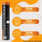 BOOSTIQ Vitamin C & Zinc Effervescent Tablets - Orange Flavour | Grocsy