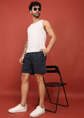 Fabmade Midnight Black Tailored Shorts | Grocsy