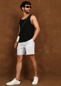 Fabmade Driftline Linen Shorts | Grocsy