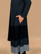 trueBrowns Dark Grey Woollen Cape | Grocsy