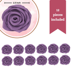Confect True Purple | Edible Sugar Roses Topper | Grocsy