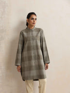 trueBrowns Green Check Winter Shirt Top | Grocsy