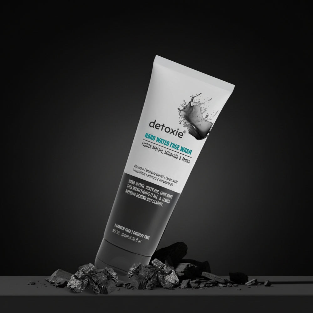 Detoxie Charcoal Hard Water Face Wash with Charcoal & Mulberry Extract | Grocsy