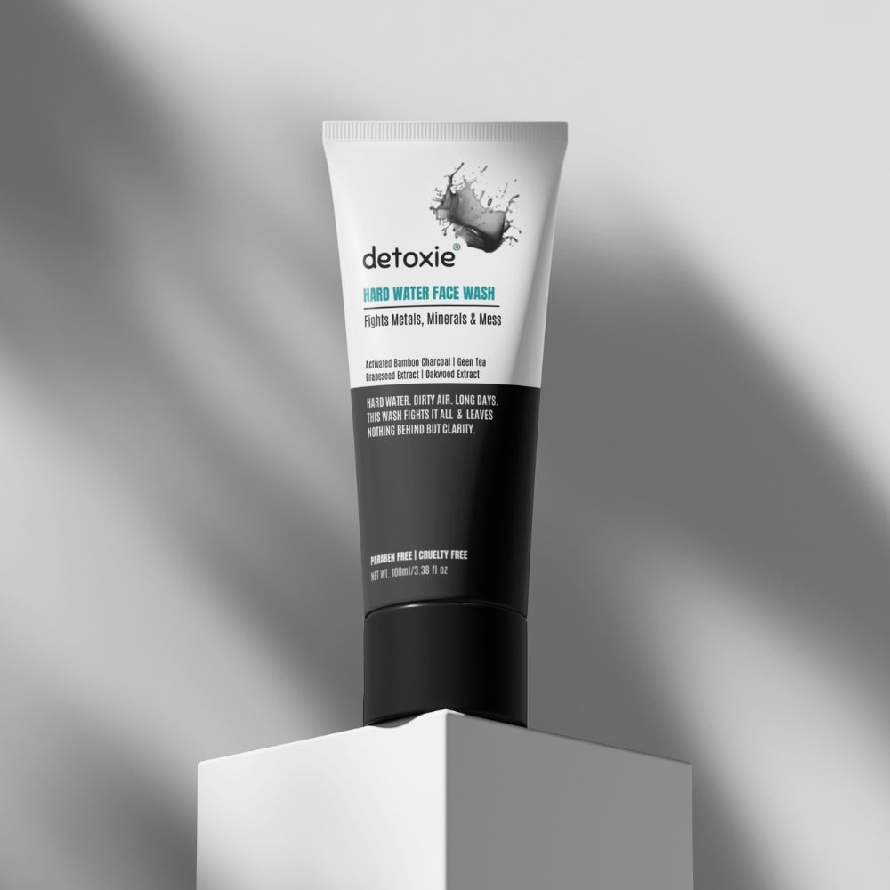 Detoxie Charcoal Hard Water Face Wash with Charcoal & Mulberry Extract | Grocsy