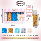 Confect Valentine Sprinkles | 03 Edible Decoration for Baking & Dessert | Grocsy