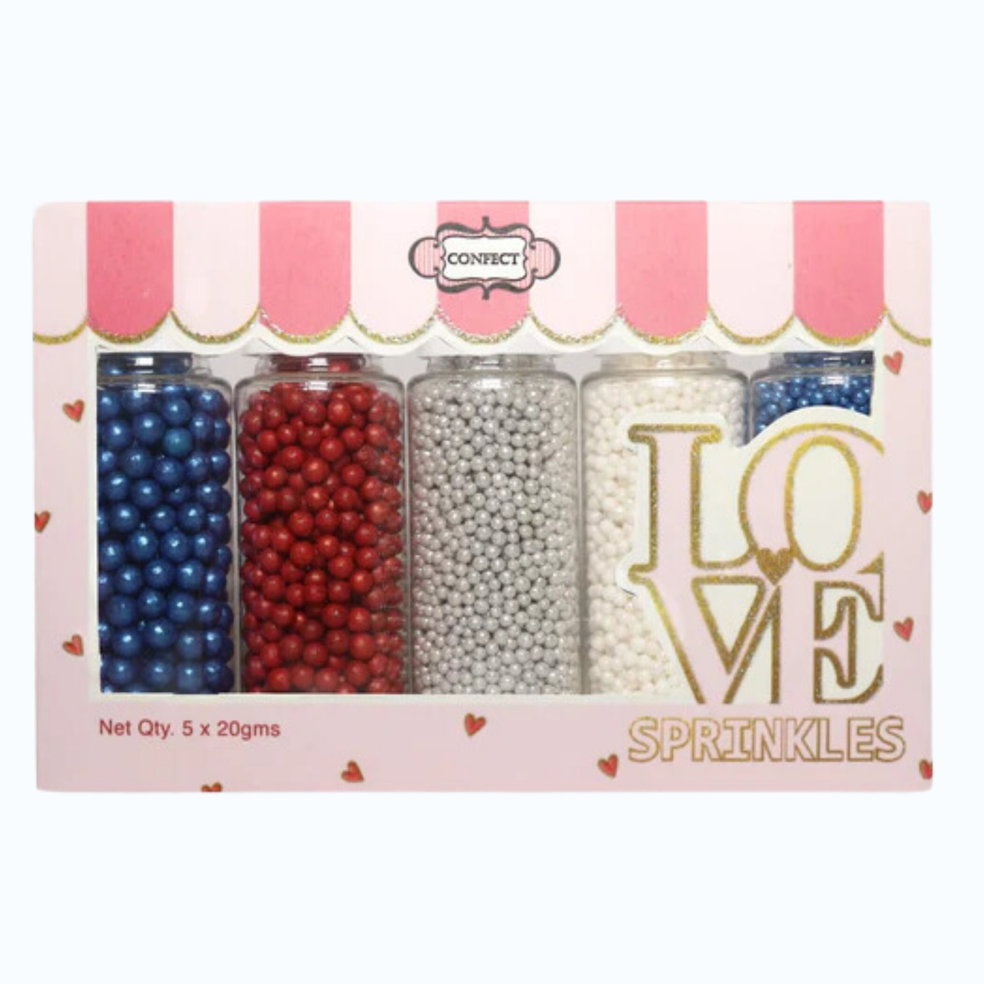 Confect Patriotic Disco Balls Assorted Sprinkles (DB-03) | Grocsy