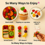 Confect Fruity Classic Gummies | Pack of Strawberry, Watermelon, Grape, Orange, Apple, Banana Gummies | | Grocsy