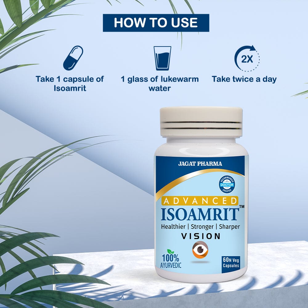 Jagat Pharma ISOAMRIT Eye Care Capsules For Dry Eyes | Grocsy