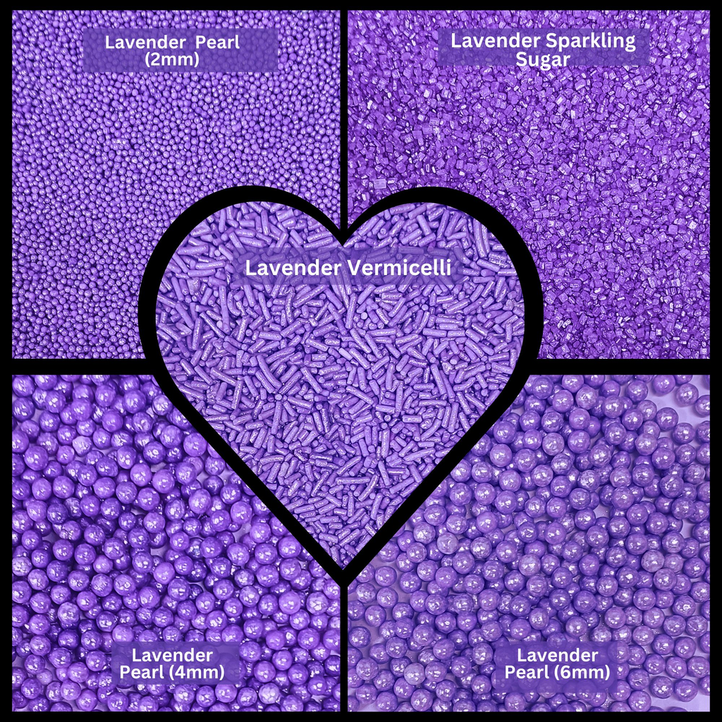 Confect Sprinkles for Cakes & Cupcakes Decoration | USP-3(Lavender) | Grocsy