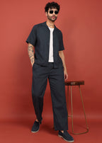 Fabmade Midnight Ease Shirt & Trouser Co-Ord Set | Grocsy