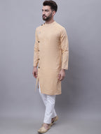 Even Apparels Beige Sherwani Kurta With Asymetrical Cut | Grocsy