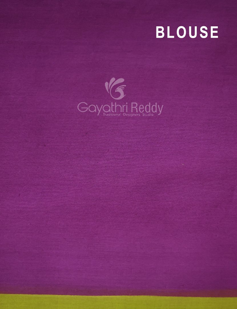 Block Print Apple Green Coloured Mulmul Cotton Saree By Gayathri Reddy Designer Studio | Grocsy