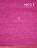 Shades of Cream And Pink Colour Blouse Patola Design Semi Chanderi Saree By Gayathri Reddy Designer Studio | Grocsy