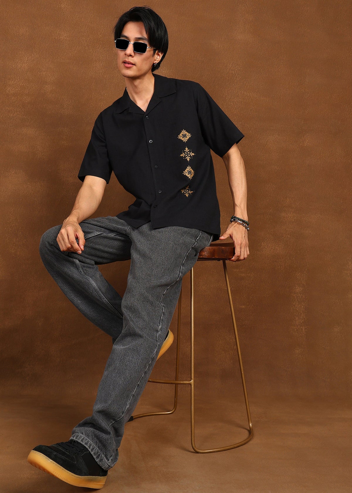 Fabmade Noir Bloom Shirt | Grocsy