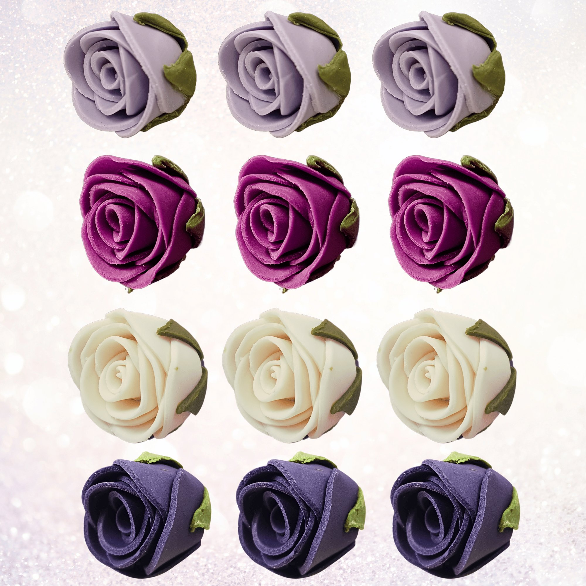 Confect Ombre- 6 | Edible Sugar Roses Topper | Grocsy