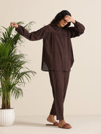 trueBrowns Cola Cotton Shirt Co-ord Set | Grocsy